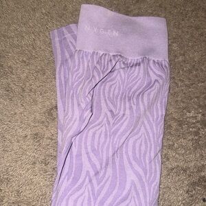 NVGTN Lavender Zebra Print Leggings